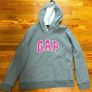GAP Women’s gray logo hoodie, XL